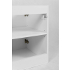Skrinka pod umývadlo FLOW White 40 1D | 40 cm a zadna strana skrinky