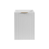 Skrinka do kúpeľne FLOW White 40 1D s košom | 40 cm predna strana
