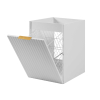 Skrinka do kúpeľne FLOW White 40 1D s košom | 40 cm prakticky kosik