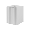 Skrinka do kúpeľne FLOW White 40 1D s košom | 40 cm v modernom bielom prevedeni