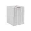 Skrinka do kúpeľne FLOW White 40 1D s košom | 40 cm
