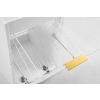Skrinka do kúpeľne FLOW White 40 1D s košom | 40 cm pohlad z vrchu