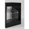 Skrinka do kúpeľne FLOW Black 40 1D s košom | 40 cm zadna strana