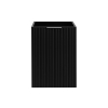Skrinka do kúpeľne FLOW Black 40 1D s košom | 40 cm predna strana