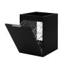 Skrinka do kúpeľne FLOW Black 40 1D s košom | 40 cm a prakticky otvoreny kos