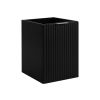 Skrinka do kúpeľne FLOW Black 40 1D s košom | 40 cm