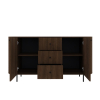 OVALIA dub dunin komoda 2F3S otvorena