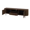 OVALIA dub dunin tv stolik 2F1S priestranny otvoreny
