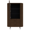 OVALIA dub dunin vitrina 1F2S otvorena