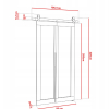 QUDIO M1 80CM dvere posuvne