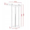 QUDIO M5 60CM dvere posuvne rozmery