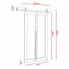 QUDIO M5 80CM dvere posuvne rozmery