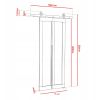QUDIO M7 70CM dvere posuvne rozmery