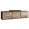 EDI 3 cierny dub craft otvoreny tv stolik