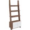 mimoriadny RACK Regál 07, v  modernom vzhľade craft tobaco / craft biely